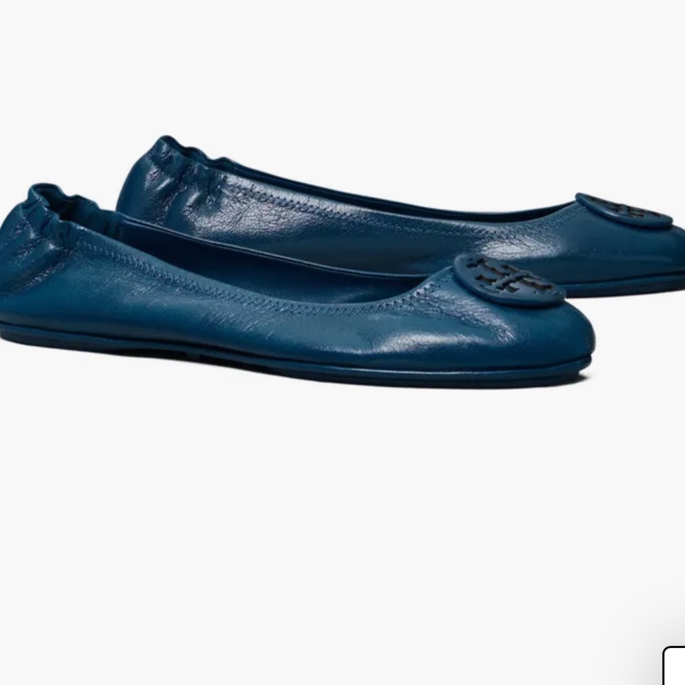 Tory Burch Minnie Ballet Flat in Night Voyage 9.5